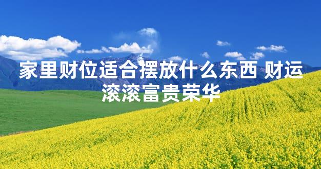 家里财位适合摆放什么东西 财运滚滚富贵荣华